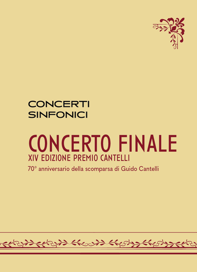 CONCERTO FINALE XIV edizione PREMIO CANTELLI